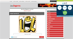Desktop Screenshot of desbagarres.com